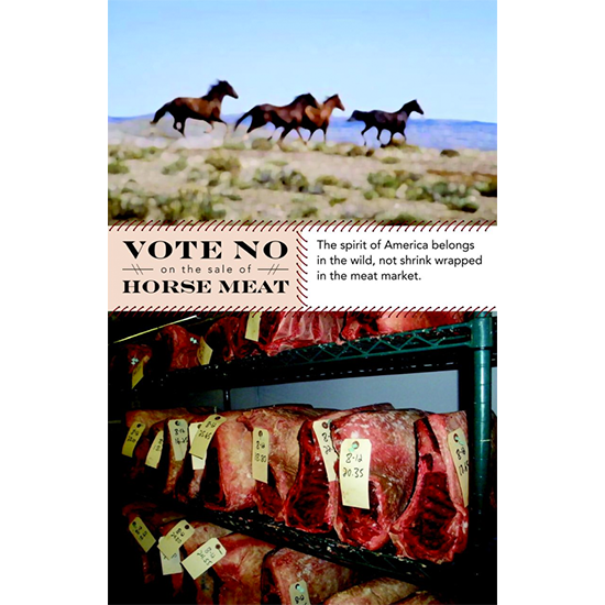 <i>Vote No on the Sale of Horse Meat<i>